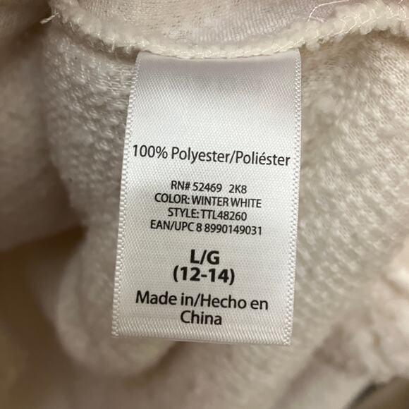 Scotty Dog Sequin Top L Fluffy Faux Sherpa Teddy Fabric Lightweight Holiday - Picture 5 of 7